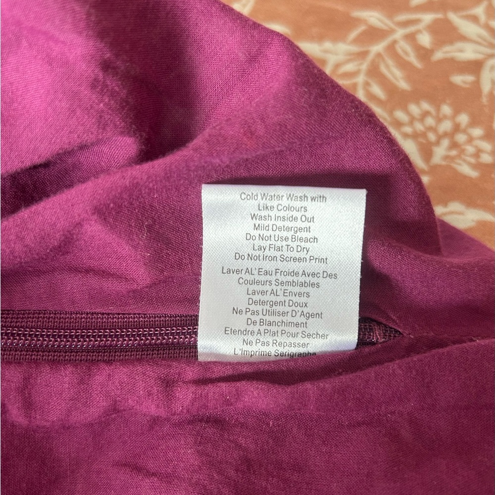 Purple  Buttoned Tank Top - Picture 5 of 5